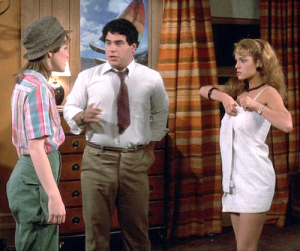 Kathleen Wilhoite, Betsy Russell, and Michael Zorek in Private School (1983)