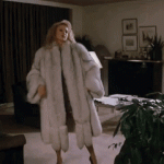 traci lords take off fur coat