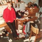 Philip Seymour Hoffman in his dorm room at NYU in the 80s.