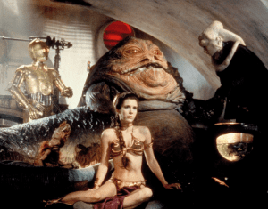 Anthony Daniels, Carrie Fisher, David Alan Barclay, Michael Carter, and Toby Philpott in Star Wars Episode VI - Return of the Jedi (1983)