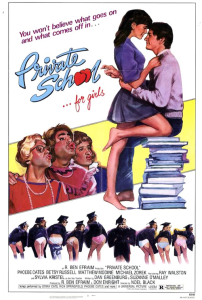 Phoebe Cates, Matthew Modine, Jonathan Prince, and Michael Zorek in Private School (1983)