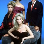 Paper Dolls (1984) TV series Morgan Fairchild, Nicolette Sheridan, Terry Farrell and Lloyd Bridges.