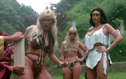 Angela Aames and Raven De La Croix in The Lost Empire (1984)