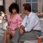 Jennifer Tilly and Bruce Willis in Moonlighting (1985)