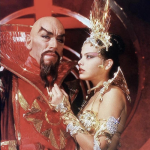 Ornella Muti and Max von Sydow in Flash Gordon (1980)
