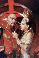 Ornella Muti and Max von Sydow in Flash Gordon (1980)