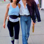 Cher and Les Dudek on Fifth Avenue in New York City (1980)