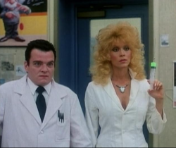 Judy Landers and Raymond O’Connor in I Was a Teenage Sex Mutant (1989)