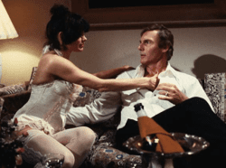 The Happy Hooker Goes Hollywood (1980) Martine Beswick and Adam West in The Happy Hooker Goes Hollywood (1980)