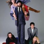 Fleetwood Mac at the photo shoot for the cover of Rolling Stone Magazine in 1980.