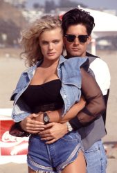 Erika Eleniak & Billy Warlock Promotional shot for Baywatch